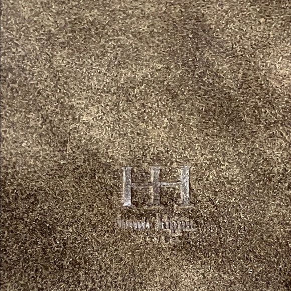 Haute Hippie | Olive Green Suede/Leather Festival Hobo Bag w/ Matching Mini Bag - Picture 13 of 16